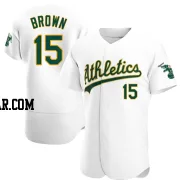Seth Brown Men's Oakland Athletics White Authentic Home Jersey