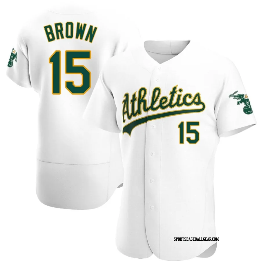 Seth Brown Men's Oakland Athletics White Authentic Home Jersey