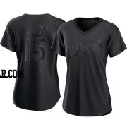 Seth Brown Women's Oakland Athletics Black Replica Pitch Fashion Jersey