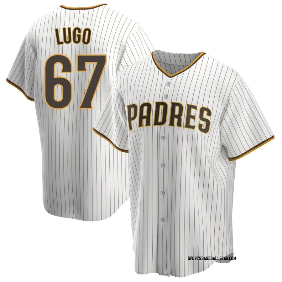 Seth Lugo Men's San Diego Padres White/Brown Replica Home Jersey