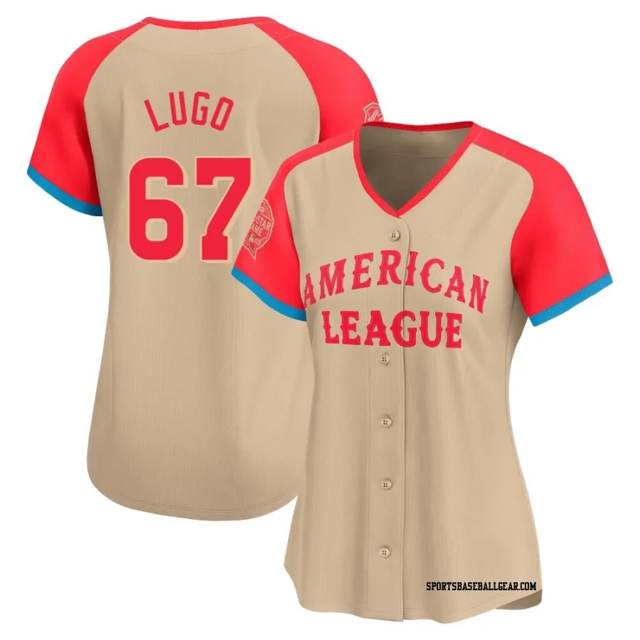 Seth Lugo Women's Kansas City Royals Cream Limited American League 2024 All-Star Game Jersey