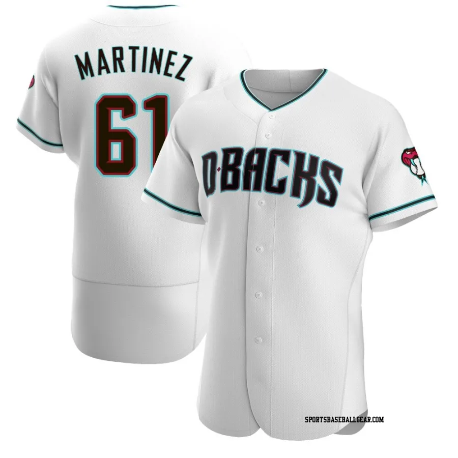 Seth Martinez Men's Arizona Diamondbacks White/Teal Authentic Alternate Jersey