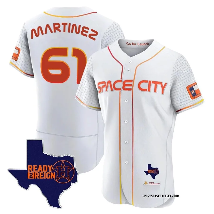 Seth Martinez Men's Houston Astros White Authentic 2023 Space City Ready 2 Reign Flex Base Jersey