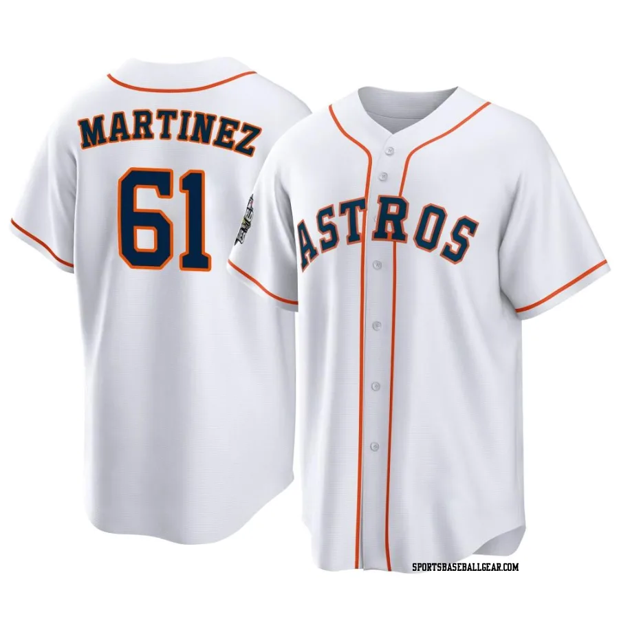 Seth Martinez Men's Houston Astros White Replica 2022 World Series Home Jersey