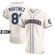 Seth Martinez Men's Seattle Mariners Cream Elite Alternate Jersey