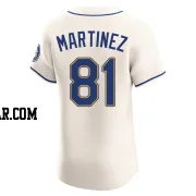 Seth Martinez Men's Seattle Mariners Cream Elite Alternate Jersey