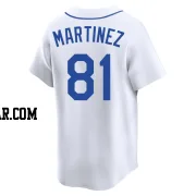Seth Martinez Men's Seattle Mariners White Limited Throwback Cooperstown Collection Jersey