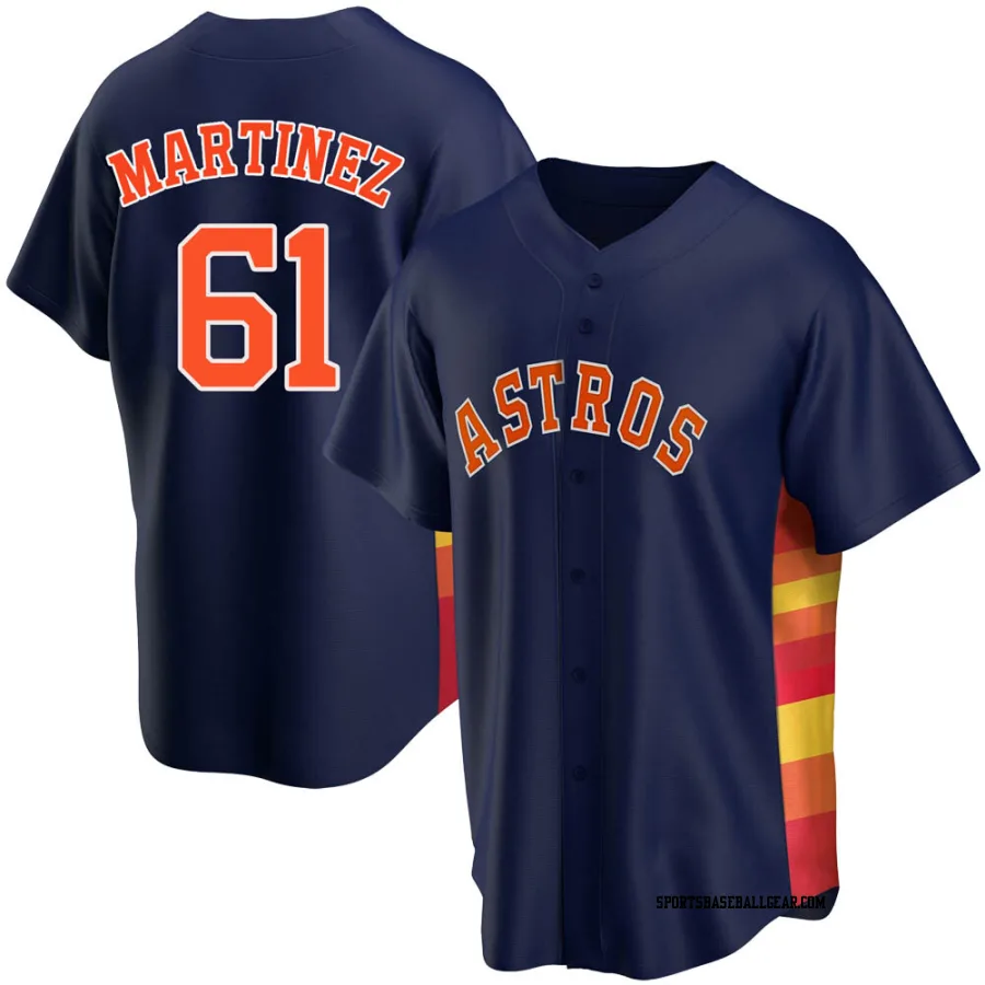 Seth Martinez Youth Houston Astros Navy Replica Alternate Jersey