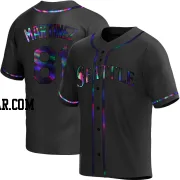 Seth Martinez Youth Seattle Mariners Black Holographic Replica Alternate Jersey