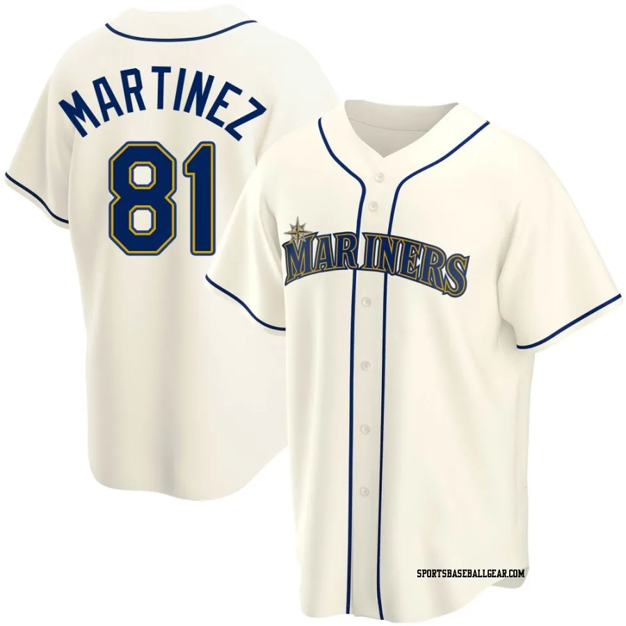 Seth Martinez Youth Seattle Mariners Cream Replica Alternate Jersey