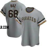 Shane Baz Men's Pittsburgh Pirates Gray Replica Road Cooperstown Collection Jersey