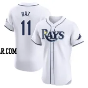 Shane Baz Men's Tampa Bay Rays White Elite Home Jersey