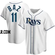 Shane Baz Youth Tampa Bay Rays White Replica Home Jersey