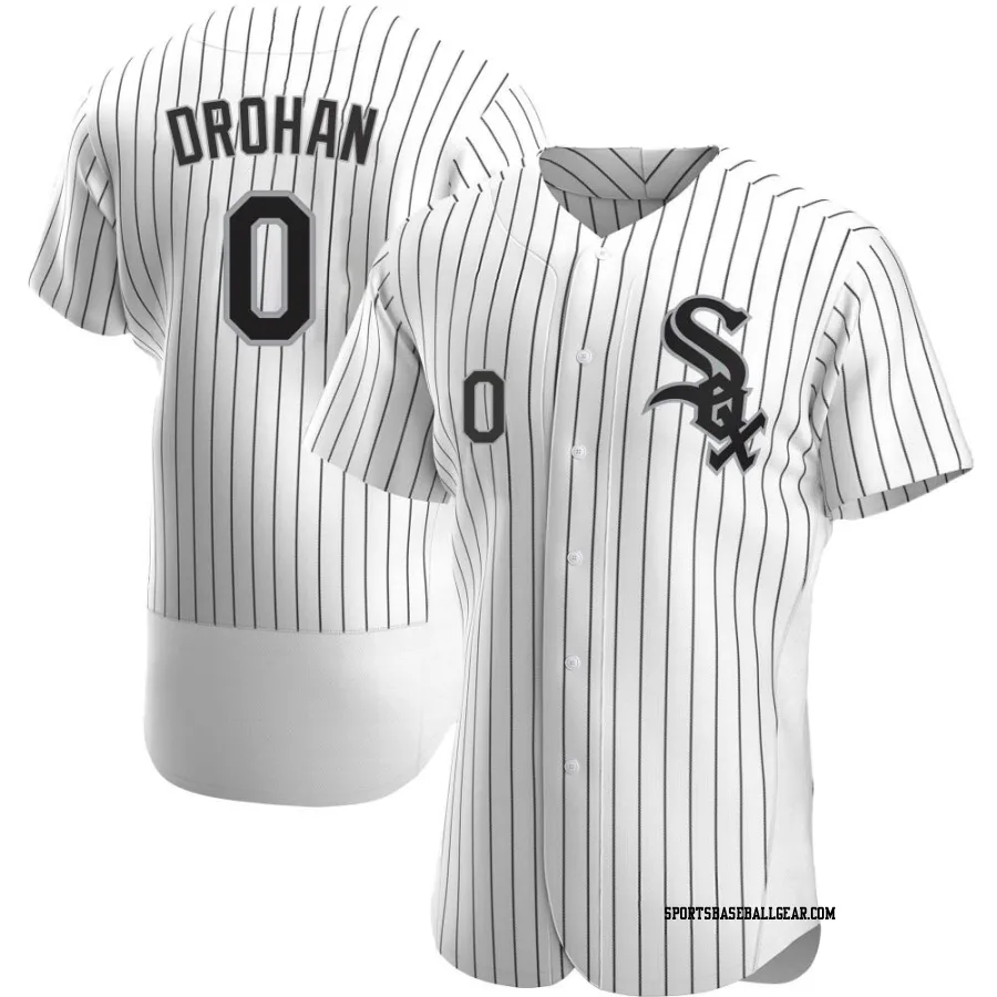 Shane Drohan Men's Chicago White Sox White Authentic Home Jersey