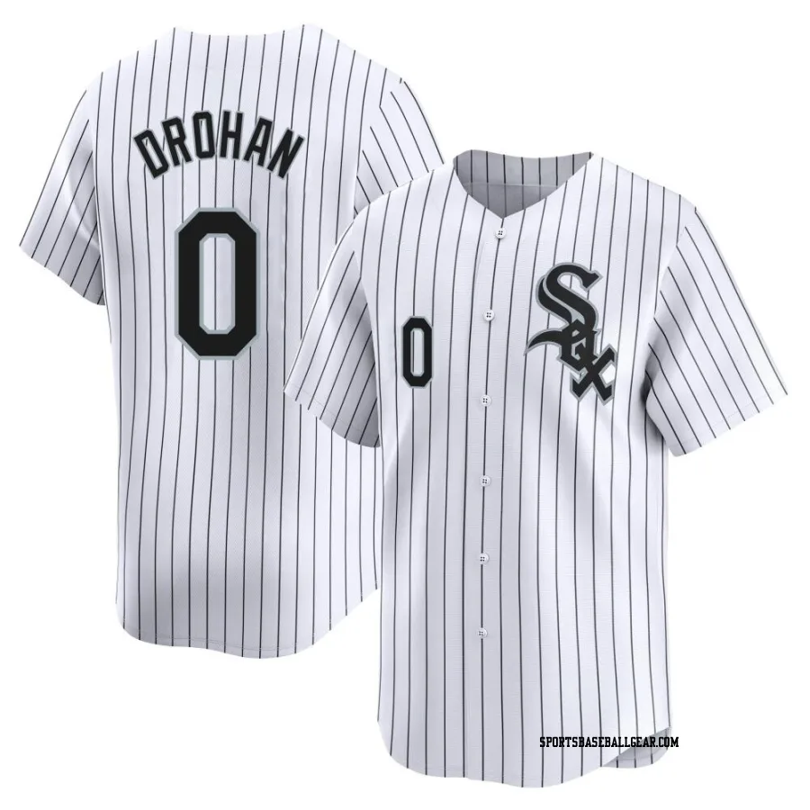 Shane Drohan Men's Chicago White Sox White Limited Home Jersey