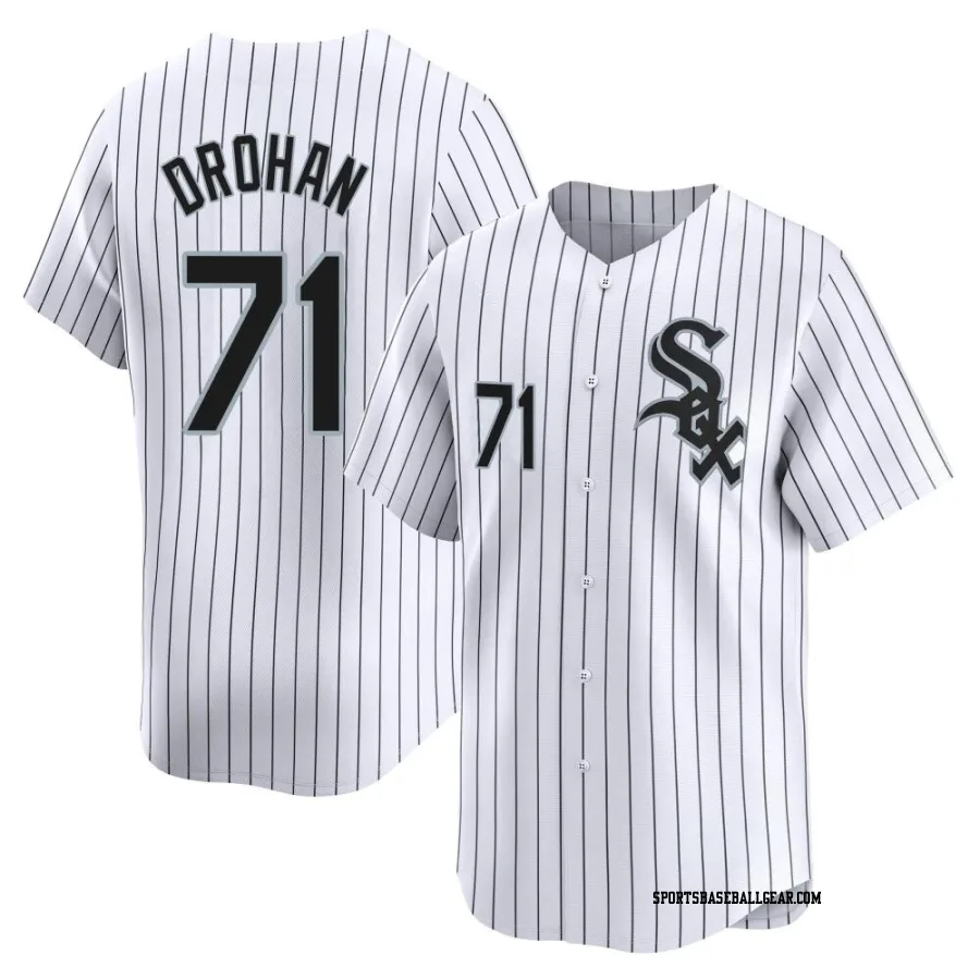 Shane Drohan Men's Chicago White Sox White Limited Home Jersey