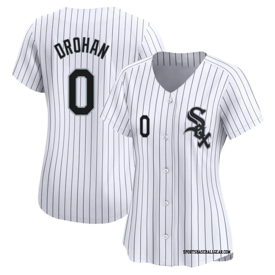 Shane Drohan Women's Chicago White Sox White Limited Home Jersey