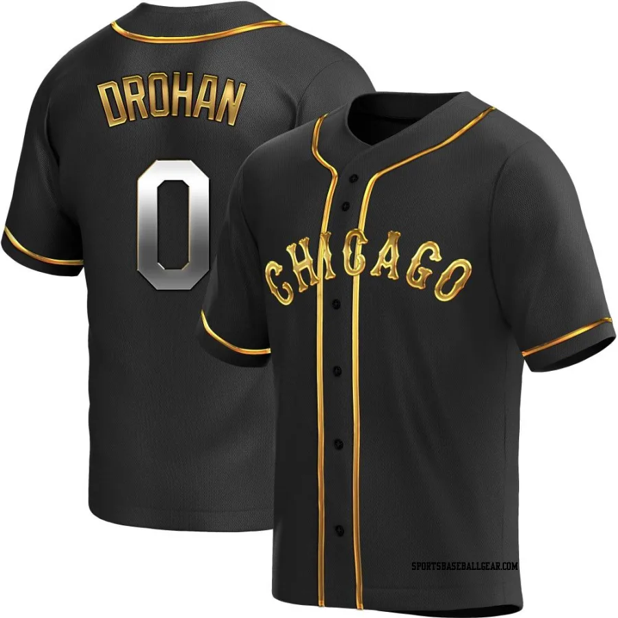 Shane Drohan Youth Chicago White Sox Black Golden Replica Alternate Jersey