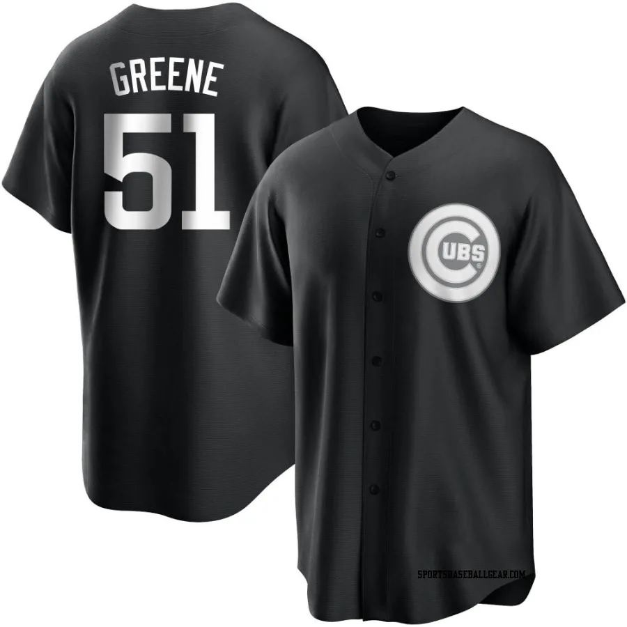 Shane Greene Youth Chicago Cubs Black/White Replica Jersey