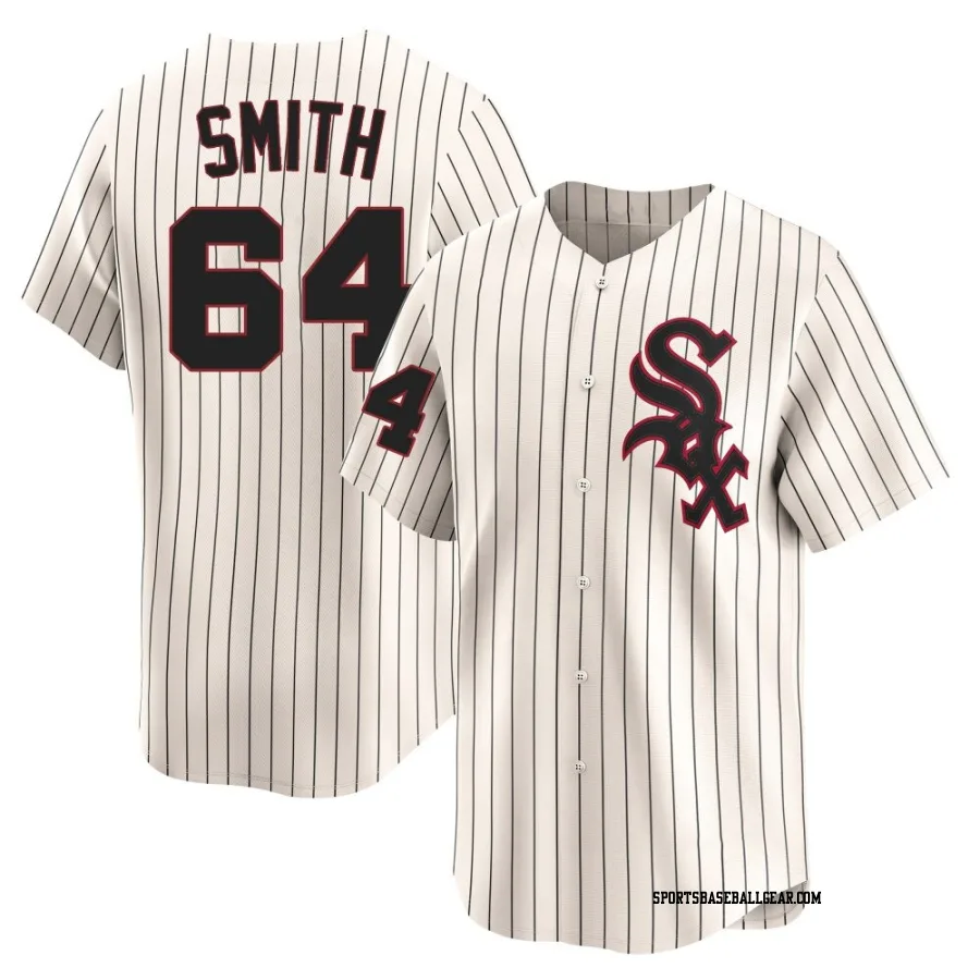 Shane Smith Men's Chicago White Sox Cream Limited Throwback Cooperstown Jersey