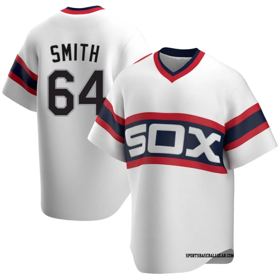 Shane Smith Men's Chicago White Sox White Replica Cooperstown Collection Jersey