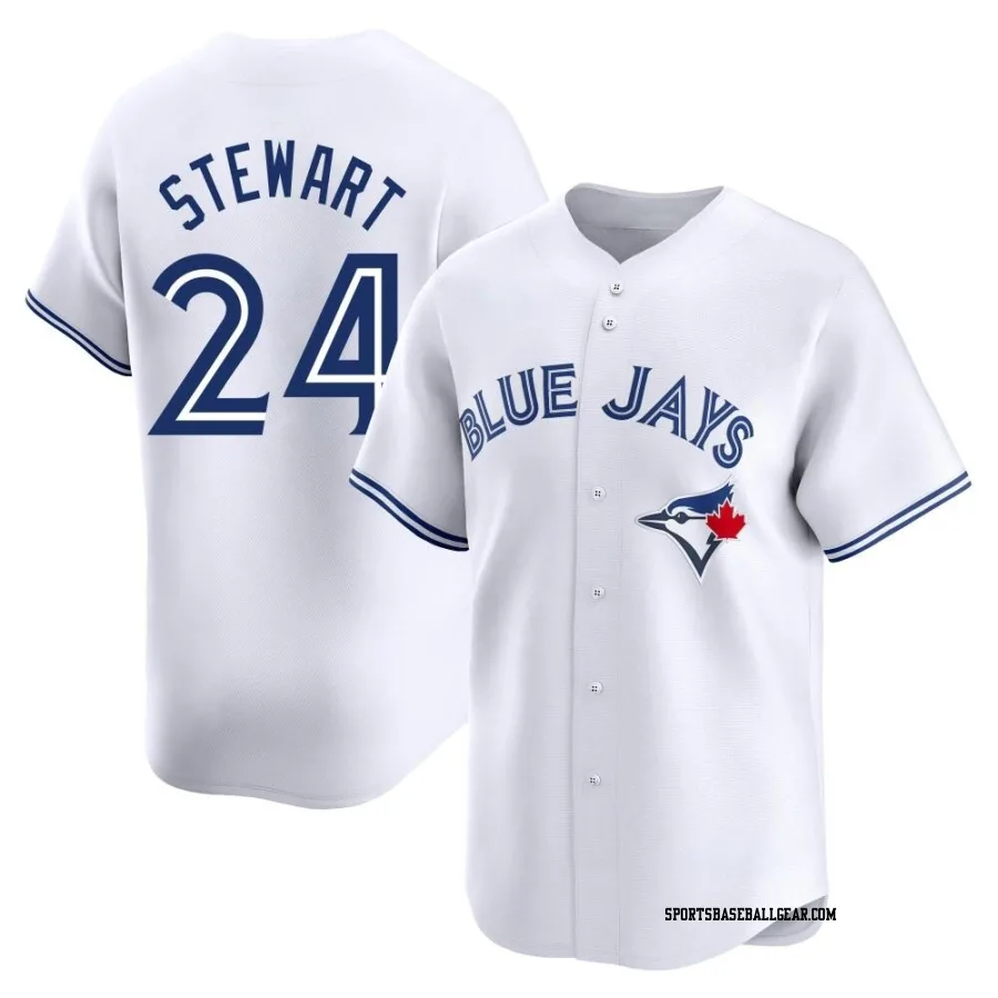 Shannon Stewart Youth Toronto Blue Jays White Limited Home Jersey