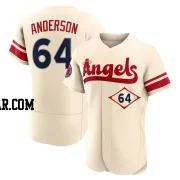 Shaun Anderson Men's Los Angeles Angels Cream Authentic 2022 City Connect Jersey