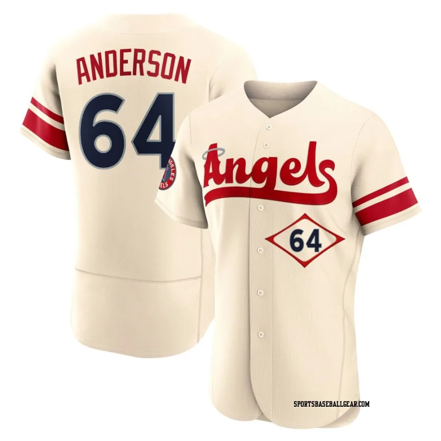 Shaun Anderson Men's Los Angeles Angels Cream Authentic 2022 City Connect Jersey