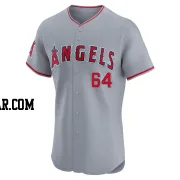 Shaun Anderson Men's Los Angeles Angels Gray Elite Road Jersey