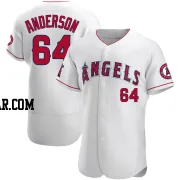 Shaun Anderson Men's Los Angeles Angels White Authentic Jersey