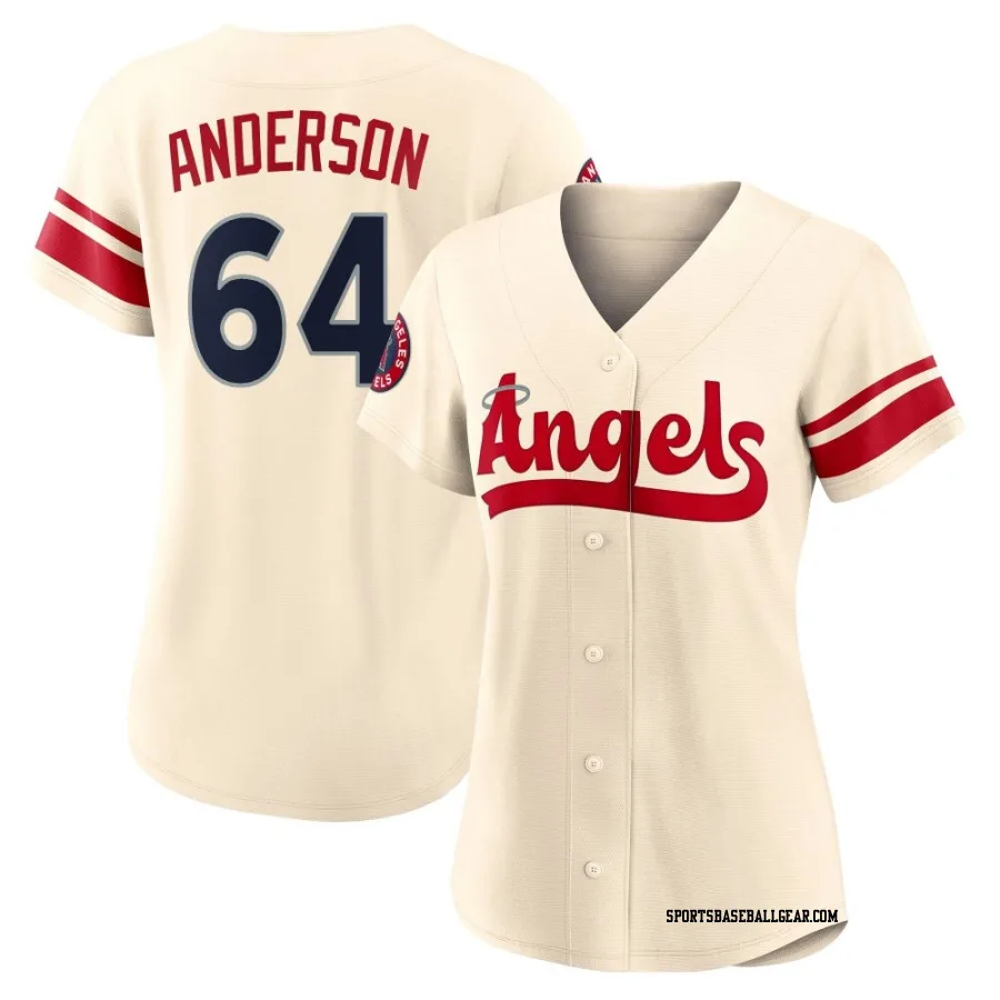 Shaun Anderson Women's Los Angeles Angels Cream Replica 2022 City Connect Jersey