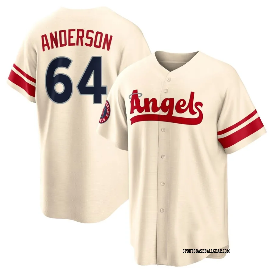 Shaun Anderson Youth Los Angeles Angels Cream Replica 2022 City Connect Jersey