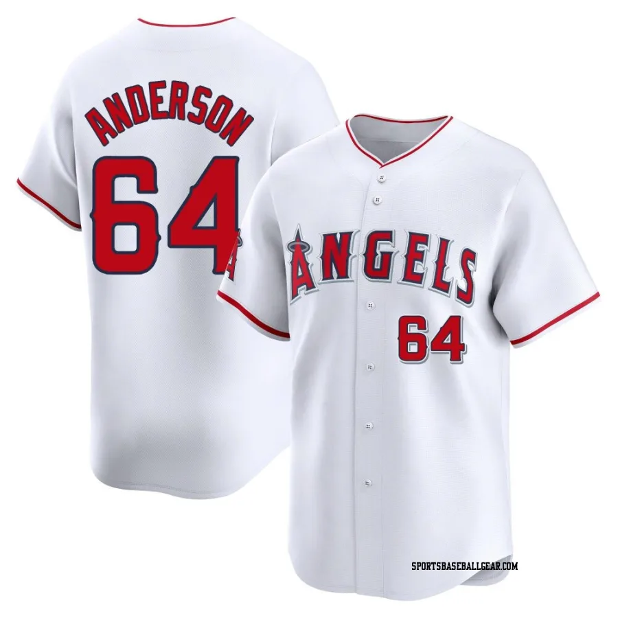 Shaun Anderson Youth Los Angeles Angels White Limited Home Jersey