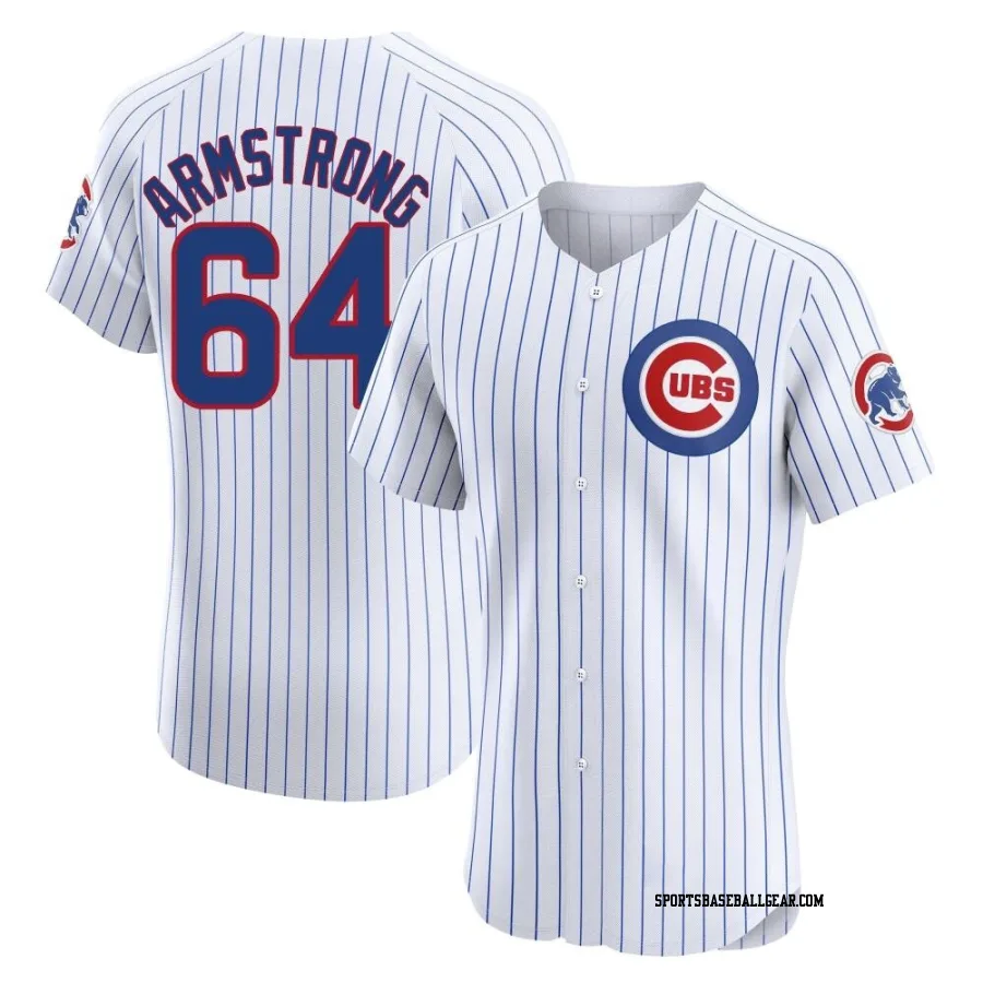 Shawn Armstrong Men's Chicago Cubs White Elite Home Jersey
