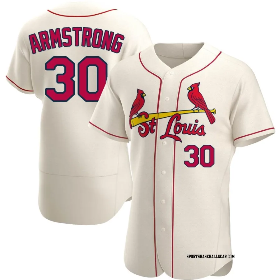 Shawn Armstrong Men's St. Louis Cardinals Cream Authentic Alternate Jersey