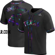Shawn Armstrong Men's Texas Rangers Black Holographic Replica Alternate 2023 World Series Jersey