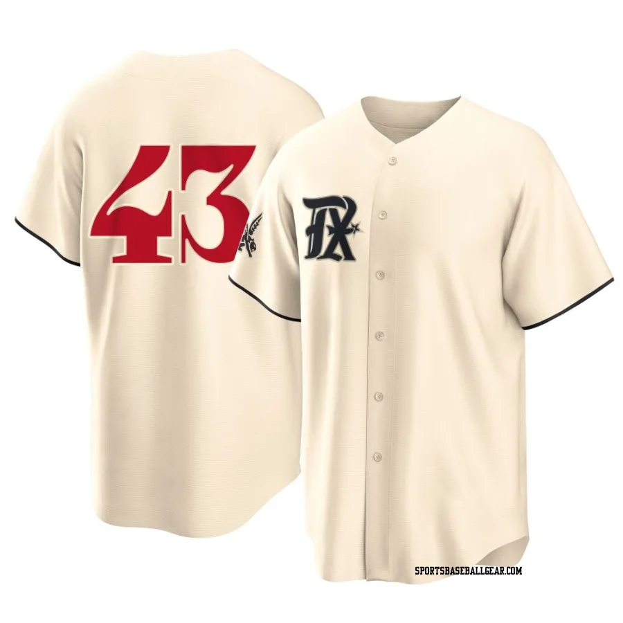 Shawn Armstrong Men's Texas Rangers Cream Replica 2023 City Connect Jersey