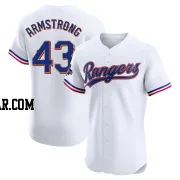 Shawn Armstrong Men's Texas Rangers Gold Elite White 2024 Collection Jersey
