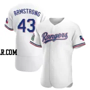 Shawn Armstrong Men's Texas Rangers White Authentic Home Jersey