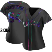 Shawn Armstrong Women's Chicago Cubs Black Holographic Replica Alternate Jersey