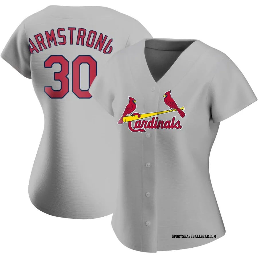 Shawn Armstrong Women's St. Louis Cardinals Gray Replica Road Jersey