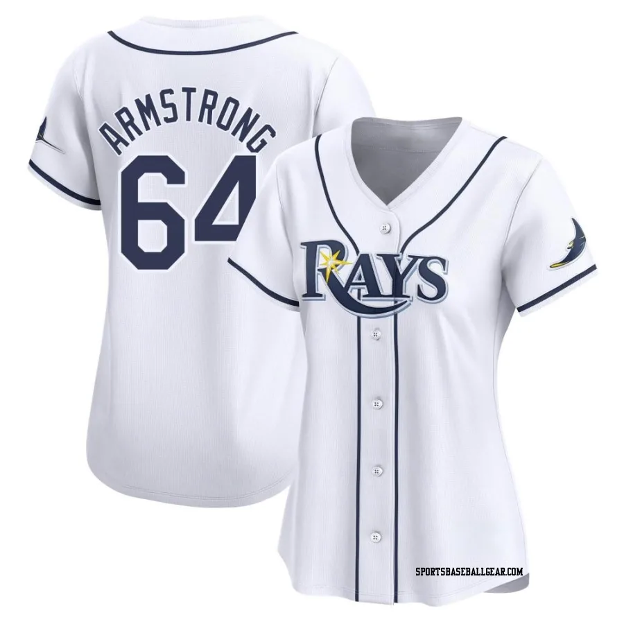 Shawn Armstrong Women's Tampa Bay Rays White Limited Home Jersey