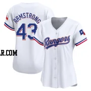 Shawn Armstrong Women's Texas Rangers White Limited Home Jersey