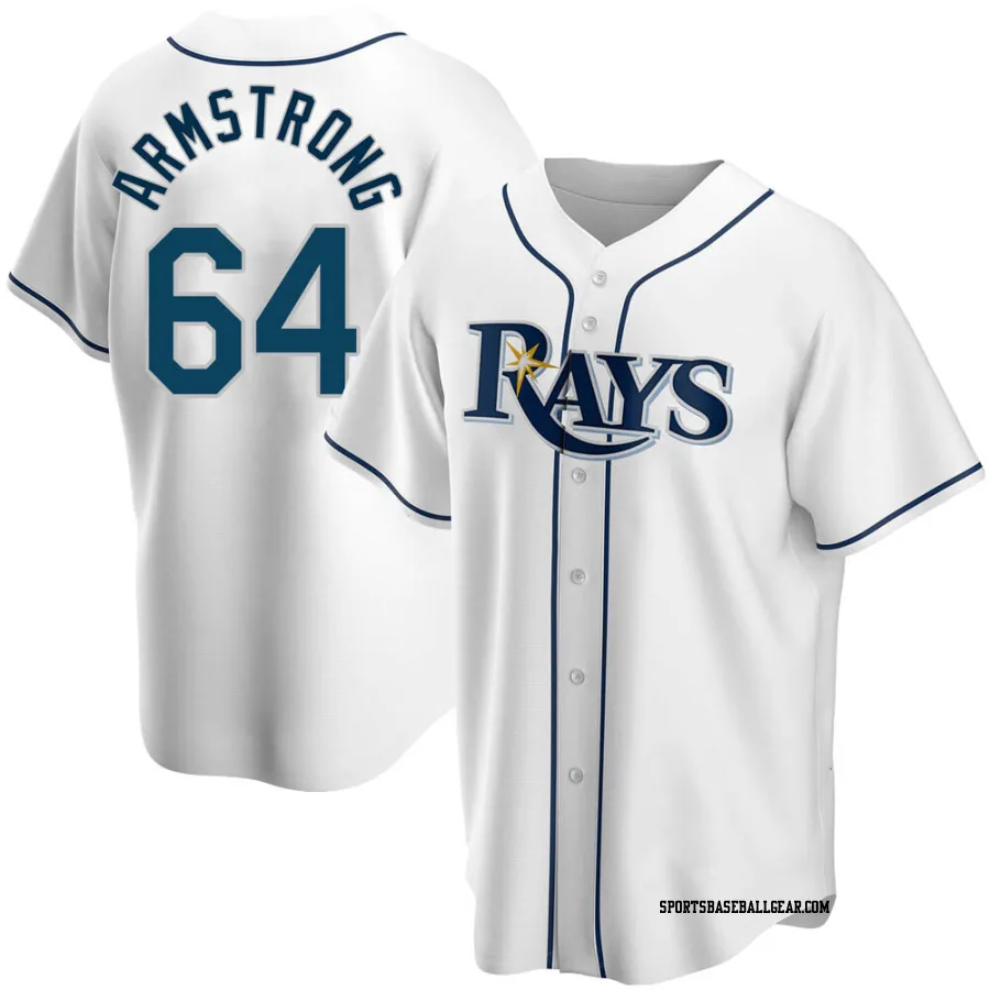 Shawn Armstrong Youth Tampa Bay Rays White Replica Home Jersey