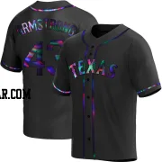 Shawn Armstrong Youth Texas Rangers Black Holographic Replica Alternate Jersey