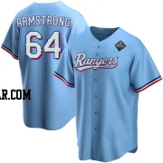 Shawn Armstrong Youth Texas Rangers Light Blue Replica Alternate 2023 World Series Jersey