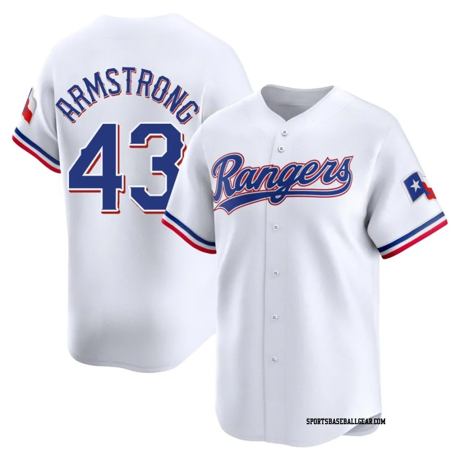 Shawn Armstrong Youth Texas Rangers White Limited Home Jersey