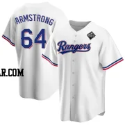 Shawn Armstrong Youth Texas Rangers White Replica Home 2023 World Series Jersey