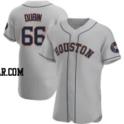 Shawn Dubin Men's Houston Astros Gray Authentic Road Jersey