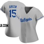 Shawn Green Women's Los Angeles Dodgers Gray Authentic Road Jersey